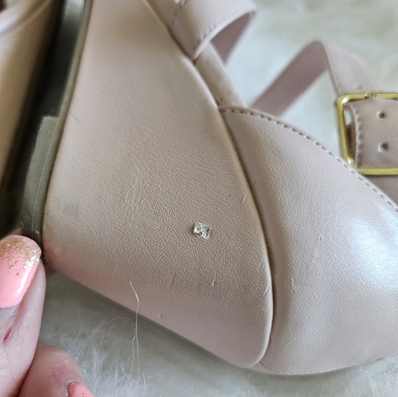 Women pink wedge sandal - Picture 7 of 8